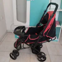 کالسکه قرمز مشکی سالم