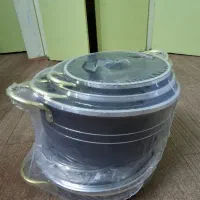 ست قابلمه هفت پارچه طرح زنبوری نچسب،کاملاً نو|ظروف پخت‌وپز|مشهد, رضاشهر|دیوار