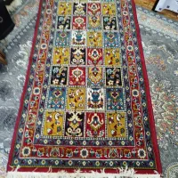 فرش کوچک طرح رخ و یک کناره|فرش|کرمانشاه, |دیوار