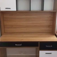 میز تحریر دارای قفسه کتابخانه