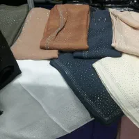 روسری نخی نگین دار