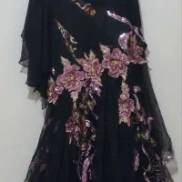 پیرهن مجلسی کارشده ی جامک سایز ۳۸