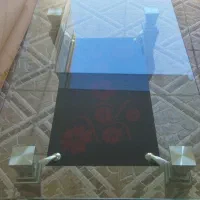 میز شیشه ای تک