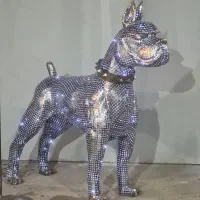 مجسمه سگ مدل‌های متنوع بولداگ ،باکسر مجسمه سگ فلزی
