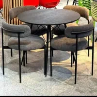 میز ناهارخوری لینا نهارخوری پایه فلز تدیJF5