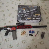 تفنگ پوکه پران تیر اسفنجی مدل سافت بولت