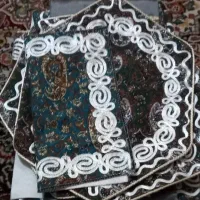 دو سرویس کامل ترمه نو ۱۰ تیکه جانماز سجاده رومیزی