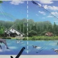 فروش منظره و آیه وان یکاد|تابلو، نقاشی، عکس|آباده, |دیوار