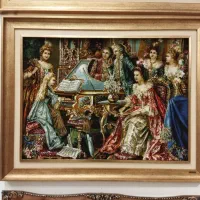 تابلو فرانسوی کد۲ دستباف مارک دار تبریز