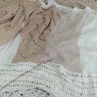 روتختی و پتوی تک نفره بافتنی با کاموا|رختخواب، بالش، پتو|تبریز, |دیوار