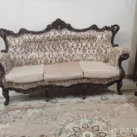مبلمان کلاسیک ۹ نفره چوب راش  با کاور کامل مبل|مبلمان خانگی و میز عسلی|تهران, یاخجی آباد|دیوار