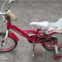 دوچرخه ۱۶صورتی دخترانه با رکاب کمکی