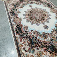 2تخته فرش 6متری کرم سورمه ای 700شانه
