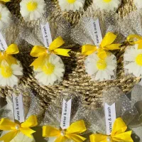 گیفت عروس شمع بابونه|صنایع دستی و سایر لوازم تزئینی|مینودشت, |دیوار