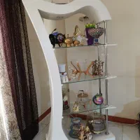 ویترین دکوری مدرن MDF و شیشه‌ای سالم