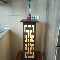 آباژور چوبی طرح دار