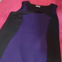 پیراهن مجلسی بنفش مشکی