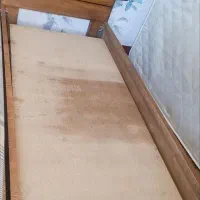 تخت یه نفره چوب همراه تشک