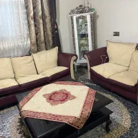 مبل ۷ نفره چرم|مبلمان خانگی و میز عسلی|بومهن, |دیوار