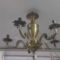 لوستر برنجی  ۵ و ۸ شاخه|لوستر و چراغ آویز|محمدیه-قزوین, |دیوار
