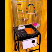 قفس بزرگ کوچک عروس هلندی قناری مینا فنج مرغ عشق|لوازم جانبی حیوانات|کرمانشاه, |دیوار