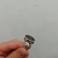 انگشتر توپاز اصلی خوش رنگ