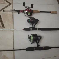 لنسر ماهیگیری قلاب چوب و چرخ