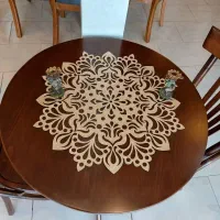 رومیزی چرم اکلیلی خارجی با آستر نمدی