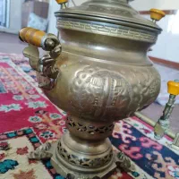 سماور ذغالی برنجی|سماور، چایساز، قهوهساز|کرج, حصارک پایین|دیوار