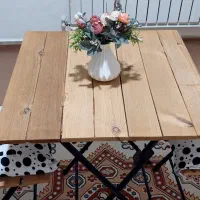 میز و صندلی چوبی تاشو|میز و صندلی غذاخوری|ایلام, |دیوار