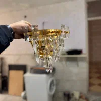 لوستر برنجی اصلی 6تیکه|لوستر و چراغ آویز|اراک, |دیوار