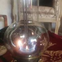 لمپا ابیسوز وقرمز سوز گرد قدیمی بسیار تمیز|لامپ و چراغ|گرگان, |دیوار