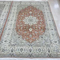 جفت ۹ متری گل ابریشم اردکان زمینه مسی