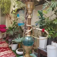 قلیون قدیمی برنجی