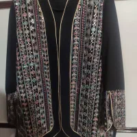 مانتو کرپ سوزندوزی سایز۴۸-۴۶