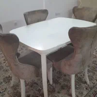 میز غذاخوری ۴ نفره|میز و صندلی غذاخوری|مشهد, کشف|دیوار