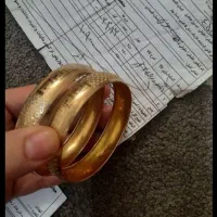 دو عدد تک پوش طلا سایز ۴