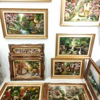 تابلو فرش دستباف تبریز طرح منظره