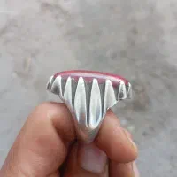 انگشتر نقره یاقوت و فیروزه|جواهرات|کرمان, |دیوار