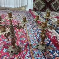 با سلام یک جفت شمعدان قدیمی