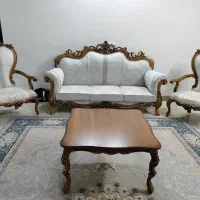دوسرویس مبل ۹نفره(بدلیل تغییرشغل زیرقیمت|مبلمان خانگی و میز عسلی|اصفهان, شفق|دیوار