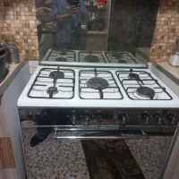 گاز ۵ شعله نوژن گاز اصلی+فر  سالم در حد نو
