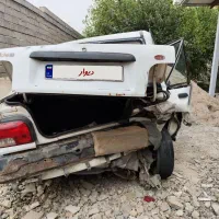 خودرو پراید تصادفی