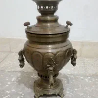 منقل برنجی  سماور زغالی برنجی  سینی مسی|کلکسیون اشیاء عتیقه|اصفهان, لاله|دیوار