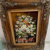 تابلو فرش دستبافت ابریشم