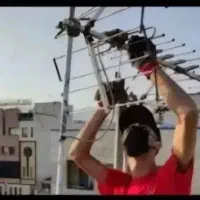 نصاب /انتن تلویزون رو دیوار