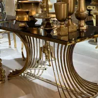 میز تالاری طلایی سیلور ابکاری/رستوران هتل|عمدهفروشی|دهلران, |دیوار