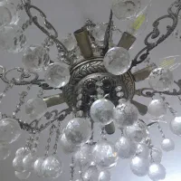 لوستر ۸شاخه برنز|لوستر و چراغ آویز|ری, علایین|دیوار