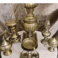 ست سماور برنجی آنتیک و شیک