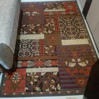 فرش گل برجسته ابریشمی